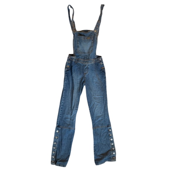 Vintage Baby Phat Flared Denim Overalls – Size 9 - Picture 1 of 9